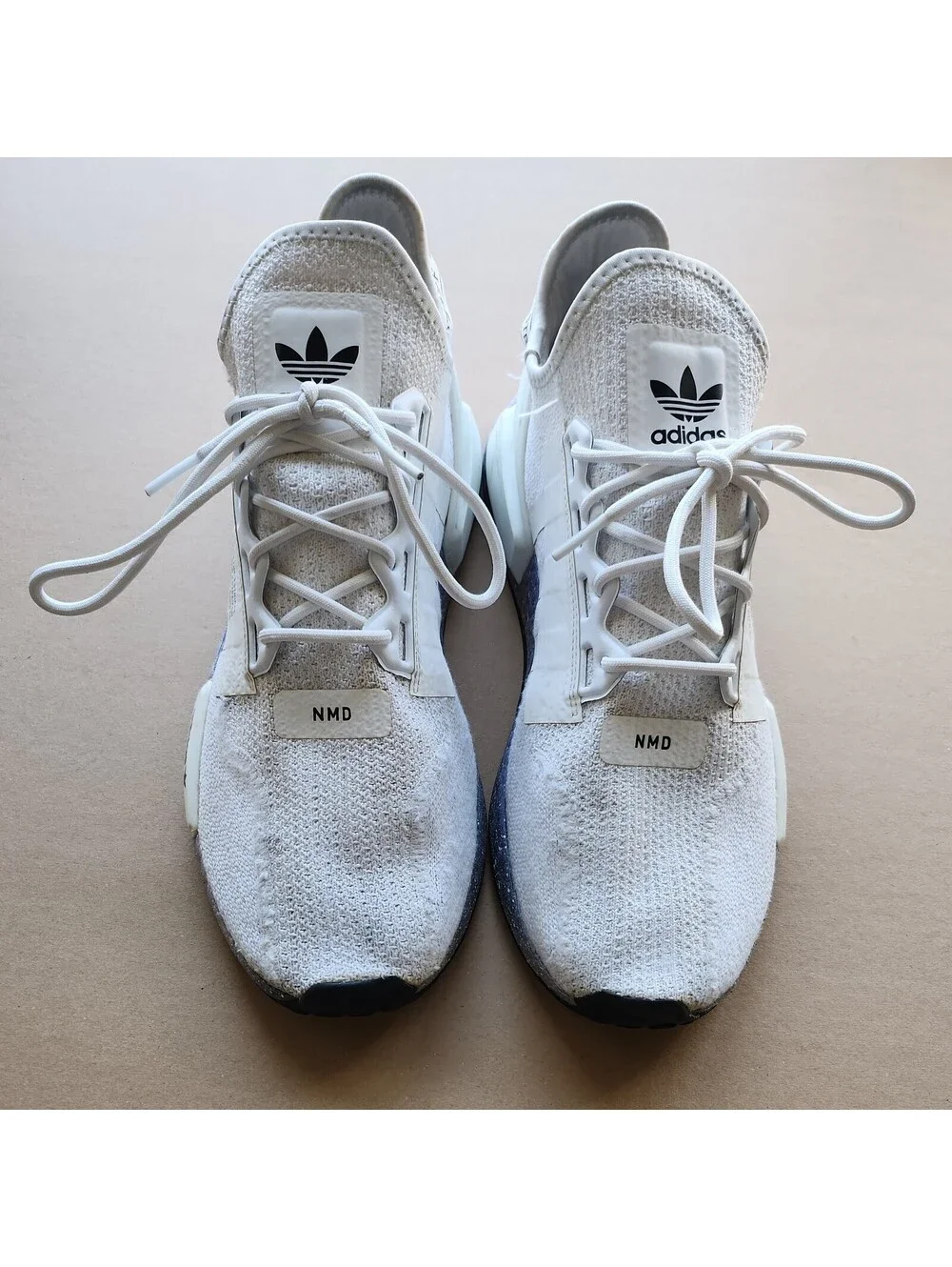 Adidas Nmd Size 11.5 White Purple Boost The Brand with the Three Stripes
